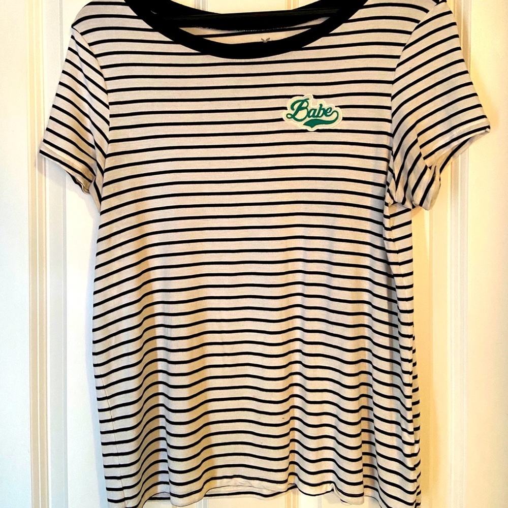 AE soft and sexy stripped Babe tee